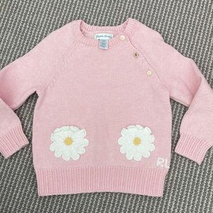 Ralph Lauren Daisy Pocket Toddler Sweater